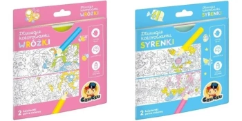 Dłuuugie kolorowanki Wróżki + Syrenki PAKIET