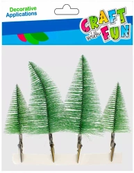 Ozdoba Bn Choinka 8,5/6,5cm 4szt Cf Pbh 12/32