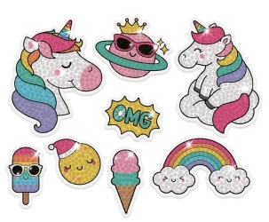 Haft diamentowy - naklejki jednorożce - Dalprint dpCraft