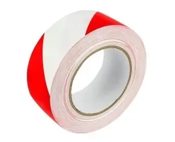Taśma ostrzegawcza samoprzylepna biało-czerwona - Grand