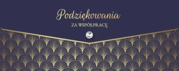 Karnet Lux Podziękowania za współpracę - Armin Style