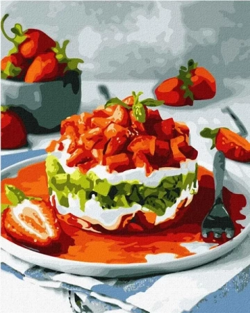 Malowanie po numerach - Słodka kombinacja 40x50cm - Ideyka