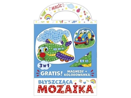 Błyszcząca mozaika 3w1 - Samolocik i autko - Ranok-Creative