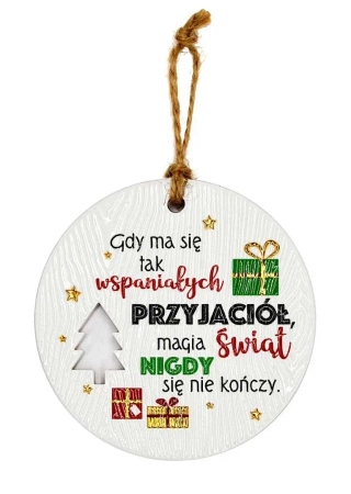 Zawieszka ceramiczna Boże Narodzenie - Kukartka