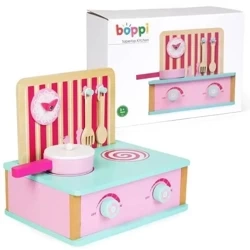 Kuchenka drewniana z tablicą menu - Boppi