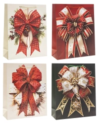 Torebka prezentowa XL Boże Narodzenie mix - Rozette