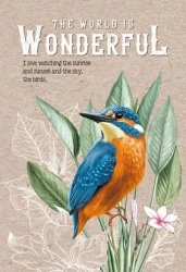 Notatnik ozdobny 143x210 64K kratka TW Zimorodek - Fresh