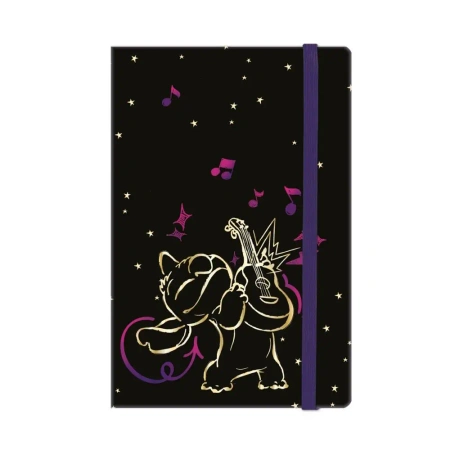 Notes A5 80k. linia z gumką Disney Gold Stitch wzór 2 - PATIO