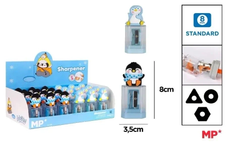 Temperówka z pojemnikiem - pingwin (24szt) - MP Main Paper