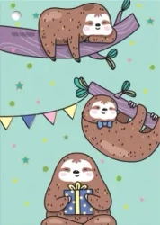 Karnet B8 mini Leniwce - Henry