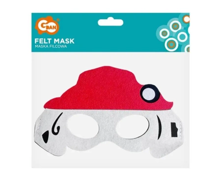 Maska filcowa psia brygada strażak 20x12cm - Godan