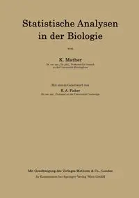Statistische Analysen in der Biologie - Kenneth Mather