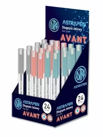 Długopis żelowy Avant Pen (24szt) ASTRA - ASTRA papiernicze