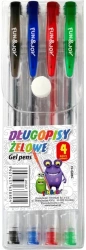 Długopisy żelowe 4 kolory - Titanum