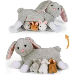 Mama króliczek z 3 małymi króliczkami - Mamanimals