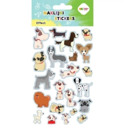 Naklejki Dogs 10x20cm HAPPY COLOR - GDD