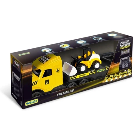 Magic Truck Technic Laweta ze spychaczem - WADER