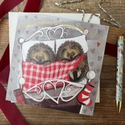 Karnet Święta kwadrat Jeże pod kocem - Alex Clark