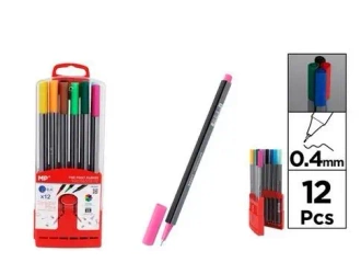 Cienkopis 0.4mm 12 kolorów - MP Main Paper