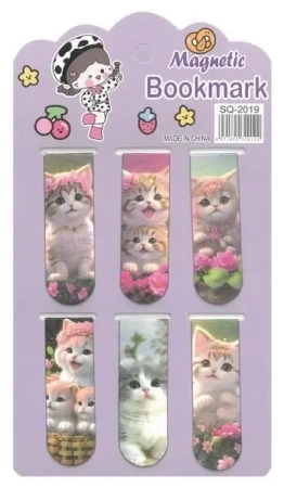Zakładka do książek magnetyczna Kotki - Fandy