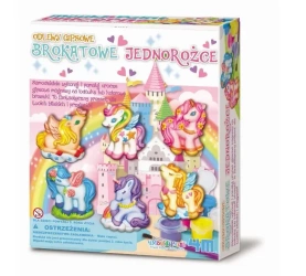 Odlewy gipsowe. Brokatowe jednorożce. - 4M