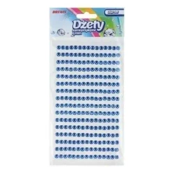 Dżety samoprzylepne niebieskie 4mm 240szt - Brewis