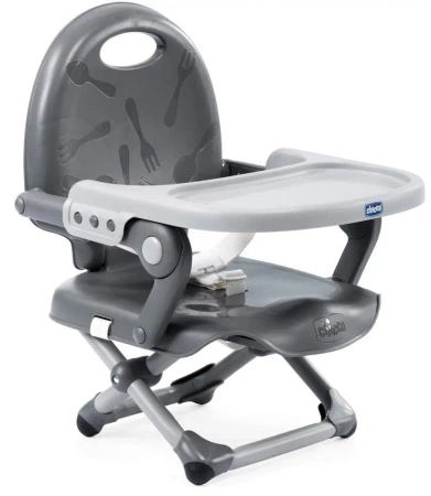 Krzesło Pocket Snack dark grey 6-36m - Chicco