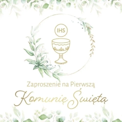 Zaproszenie Komunia (10szt) - Armin Style