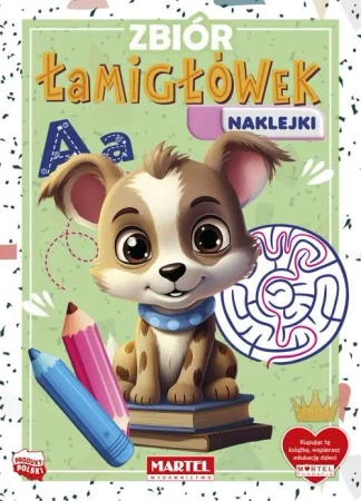 Zbiór łamigłówek z naklejkami - praca zbiorowa