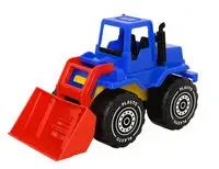 Ładowacz czołowy 30 cm w pudełku kolor niebiesko-czerwony PLASTO - Tactic