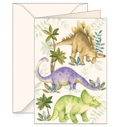 Karnet B6 + koperta 6170 Dinozaury Stegozaur, Bron - Tassotti