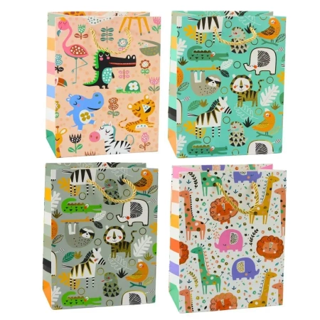 Torebka prezentowa safari 23x18x10,5cm MIX - Leantoys
