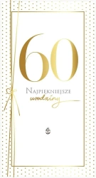 Karnet PM-195 Urodziny 60 (cyfry) - Passion Cards