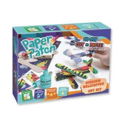 Zestaw decoupage Paper Patch - Helikopter drewnian - Strigo