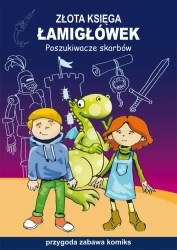 eBook Złota księga łamigłówek. Poszukiwacze skarbów. Przygoda, zabawa, komiks - Beata Guzowska