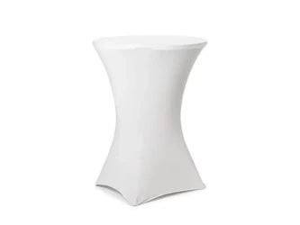 Pokrowiec na stół koktajlowy 80x110cm biały - PartyDeco