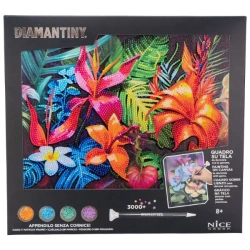 Diamentowa mozaika Kwiaty tropikalne - Alba Moli