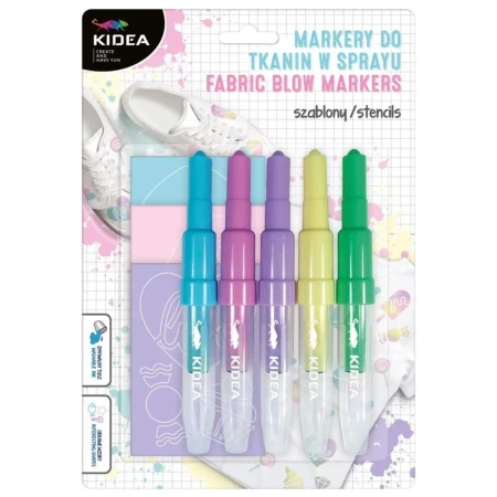Markery do tkanin w sprayu Sweet Love 5szt KIDEA - DERFORM