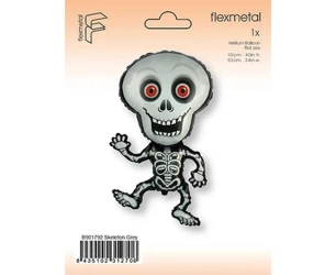 Balon foliowy Szkielet szary 101cm - Godan