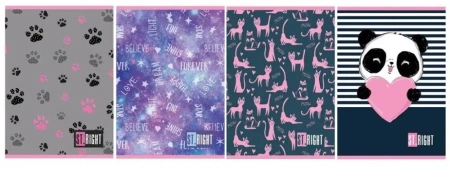 Zeszyt A5/32K kratka mix dziewczęcy (15szt) - ST-MAJEWSKI