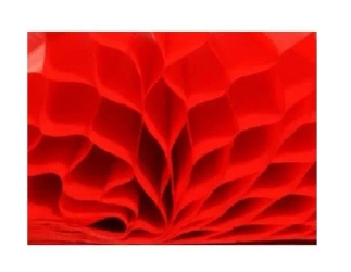 Bibuła przestrzenna czerwony 20x33cm - Galeria Hobby