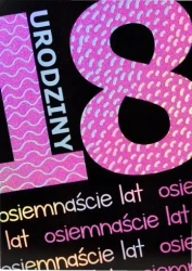 Kartka okolicznościowa Urodziny 18 TS17 - Trend
