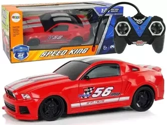 Auto sportowe 1:24 zdalnie sterowane czerwone - Leantoys