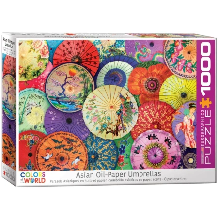 Puzzle 1000 Asian Oil Paper Umbrellas 6000-5317 - Eurographics