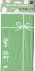 Bibułka do pakowania 50x70cm 5 arkuszy zielona - INTERDRUK