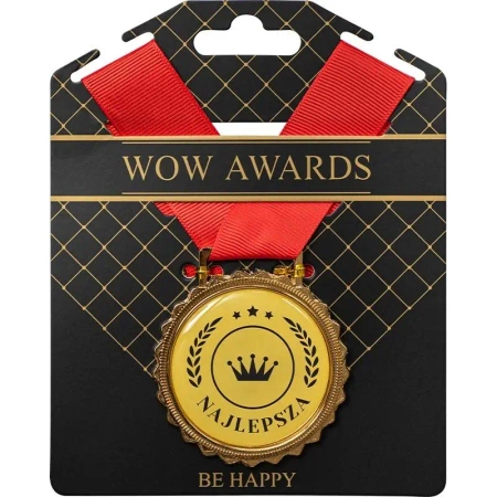 Medal prezentowy z napisem Najlepsza - Be-Happy Gifts