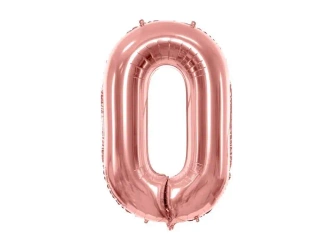 Balon foliowy 0 86cm różowe złoto - PartyDeco