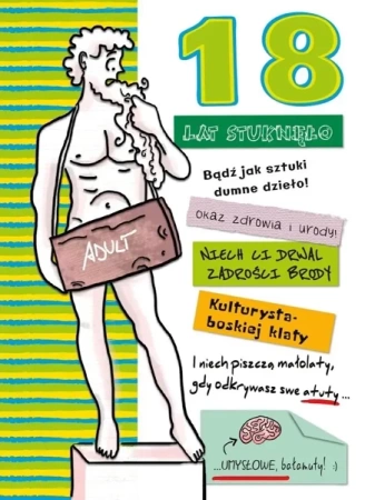 Karnet B6 Urodziny - 18-stka Chłopak - Henry