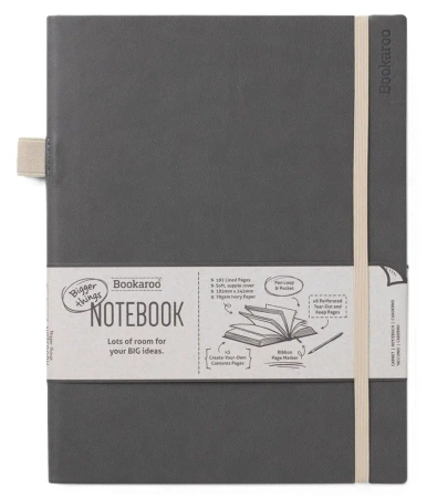 Bookaroo Notatnik Journal duży - Szary - IF