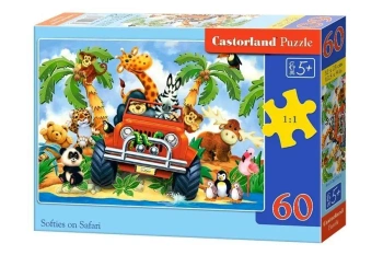 Puzzle 60 Softies on Safari CASTOR - Castorland